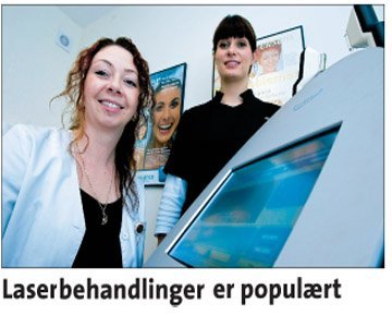 Laserbehandlinger er populært