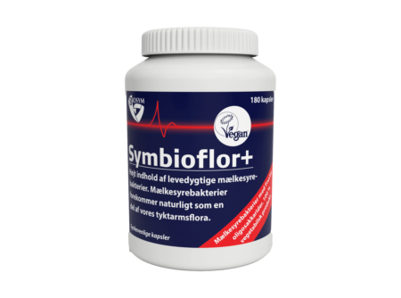 Symbioflor+ er et kosttilskud som har et højt indhold af levedygtige mælkesyrebakterier